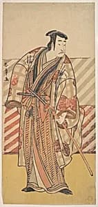 Onoe Matsusuke as a Samurai of the Fujiwara Clan by Katsukawa Shunshō　勝川春章