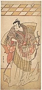 The First Nakamura Nakazo as a Man of High Rank Attired in Naga-Bakama by Katsukawa Shunshō　勝川春章