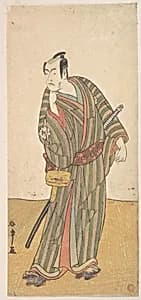 The Fourth Matsumoto Koshiro as an Otokodate Standing by Katsukawa Shunshō　勝川春章