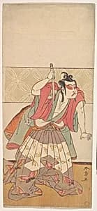 The Second Ichikawa Yaozo in the Role of Soga no Goro by Katsukawa Shunshō　勝川春章