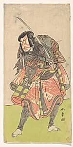 The First Nakamura Tomijuro as an Outlaw by Katsukawa Shunshō　勝川春章