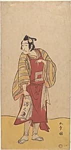 The Fifth Ichikawa Danjuro as a Man Standing by Katsukawa Shunshō　勝川春章