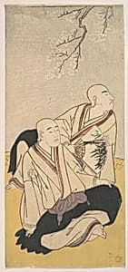 The Third Sawamura Sojuro & the Second Ichikawa Monnosuke as Buddhist Monks by Katsukawa Shunshō　勝川春章