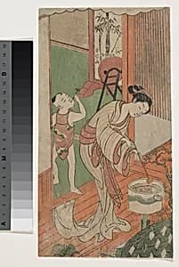 On the Veranda by Suzuki Harunobu