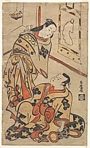 Kabuki Actors Nakamura Gentaro and Ikushima Shingoro by Torii Kiyomasu I