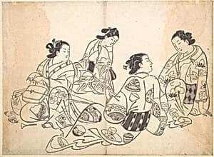 Group of Four Women by Okumura Masanobu