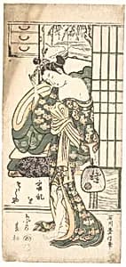 Summer Willow in the Breeze by Ishikawa Toyonobu