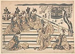 The Curfew at Dōjōji by Torii Kiyomitsu