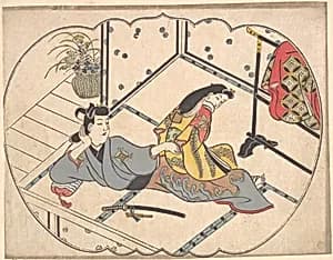 Scene in a Joroya by Furuyama Moroshige