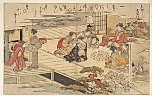 Girls Playing a Game with Shells by Kitagawa Utamaro