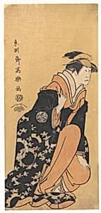 Actor Nakamura Kumetaro II as Minato, the Wife of Yura Hyogonosuke by Tōshūsai Sharaku