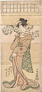 Actor Segawa Tomisaburo II as the Geisha Asaka by Tōshūsai Sharaku