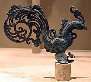 Finial with a Cockerel by Unknown Artist