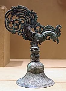 Finial with a Cockerel by Unknown Artist