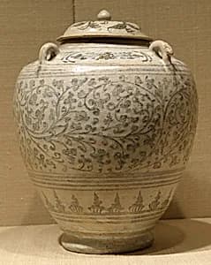 Covered Jar with Four Lugs by Unknown Artist