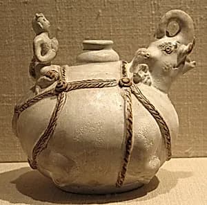 Vessel in the form of an Elephant with Rider by Unknown Artist