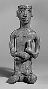 Nude Man Holding Cock by Unknown Artist