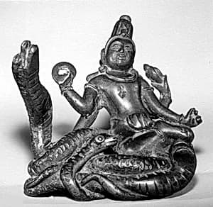 Vishnu on Adisesha by Unknown Artist