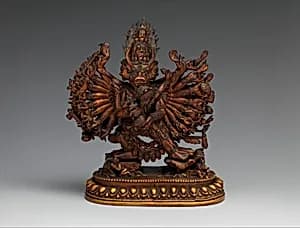 Vajrabhairava with His Consort Vajravetali by Unknown Artist