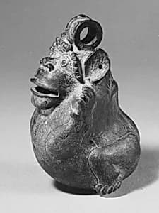 Pellet Bell in the Form of a Monkey by Unknown Artist