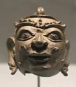 Pellet Bell in the Form of a Human Head by Unknown Artist