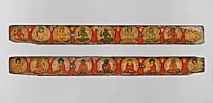 Pair of Manuscript Covers with Buddhist Deities by Unknown Artist