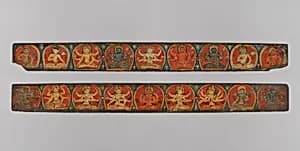 Pair of Manuscript Covers with Buddhist Deities by Unknown Artist