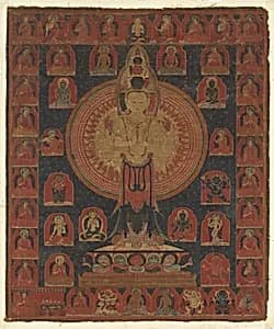 Thousand-Armed Chenresi, a Cosmic Form of the Bodhisattva Avalokiteshvara by Unknown Artist