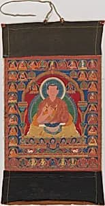 Portrait of Munchen Sangye Rinchen, the Eighth Abbot of Ngor Monastery by Unknown Artist