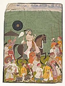 Maharana Jagat Singh II in Procession by Unknown Artist