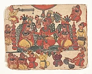 A Wedding Scene by Unknown Artist