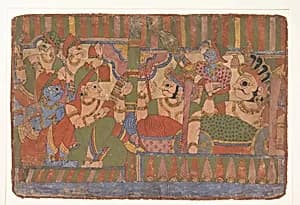 Council of Heroes: Page from a Dispersed Mahabharata (Great Descendants of Mahabharata) by Unknown Artist