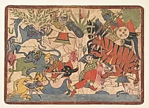 “Royal Hunt,” folio from a Mahabharata by Unknown Artist