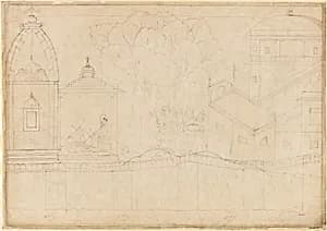 Indrajit Makes Offerings: Folio from the Siege of Lanka series by Manaku