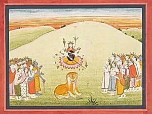 The Creation of Durga: Page from a Dispersed Markandeya Purana: (Stories of the Sage Markandeya) by Unknown Artist
