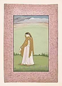 Abhisarika Nayika, a Heroine Longing for Her Lover by Unknown Artist