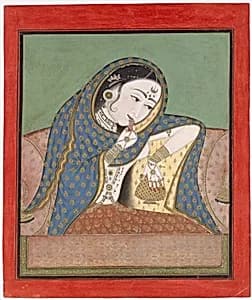 Melancholy Courtesan by Unknown Artist