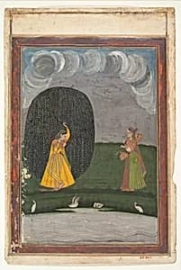 Illustration from a Ragamala Series (Garland of Musical Modes) by Unknown Artist