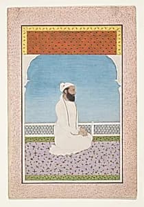 A Holy Man Seated on a Terrace by Unknown Artist