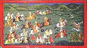 Maharana Sangram Singh II Hunts Hares at Naramangra by Unidentified artist