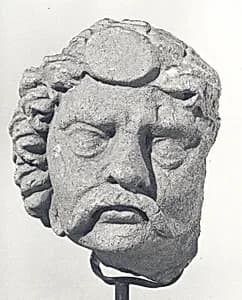 Head of a Male Figure by Unknown Artist