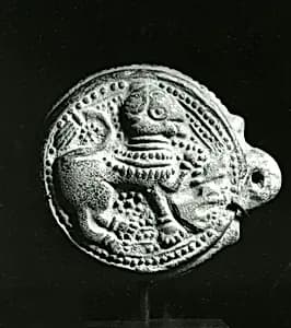 Auspicious Emblem with Leogryph by Unknown Artist