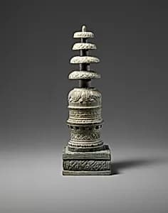 Reliquary in the Form of a Miniature Stupa by Unknown Artist