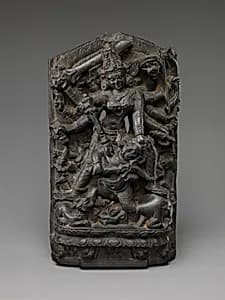 The Goddess Durga Slaying the Buffalo Demon (Mahishasura Mardini) by Unknown Artist