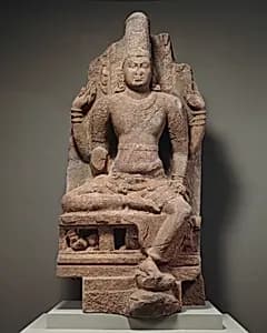 Enthroned Vishnu by Unknown Artist