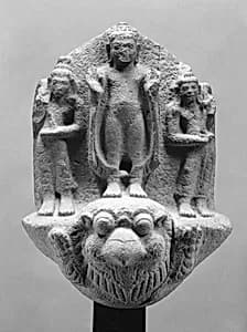 Buddha and Attendants Standing on Pasupati by Unknown Artist
