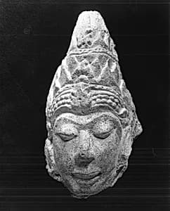 Head of a Male Deity by Unknown Artist