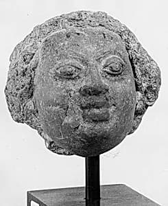 Head of a Male Figure by Unknown Artist