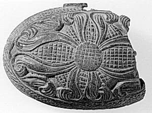 Box and Lid with Flower by Unknown Artist