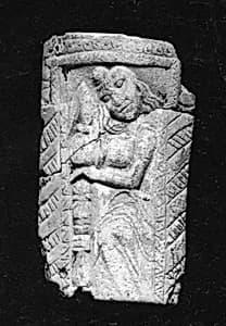 Plaque with a Figure Standing in a Doorway by Unknown Artist